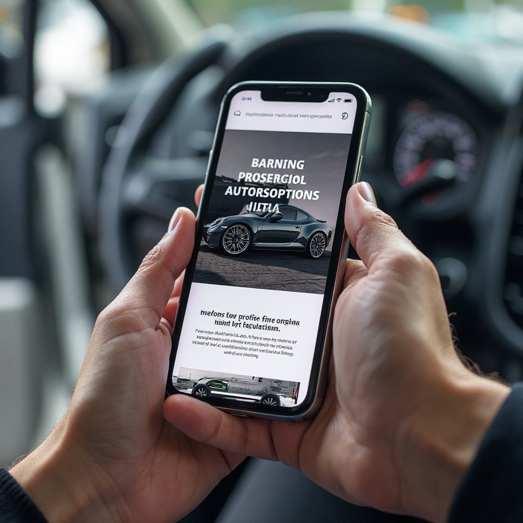 Mobile-first responsive design for automotive websites